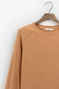 Lichtbruine raglan sweater