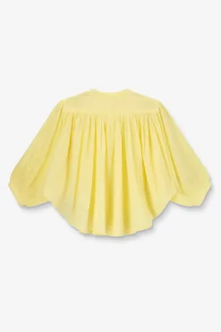 Lichtgele oversized blouse