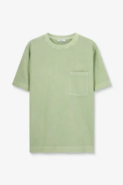 Lichtgroen boxy T-shirt