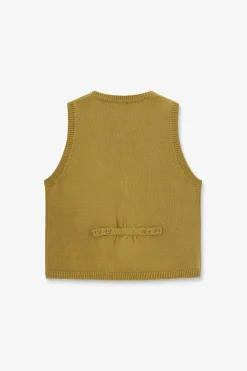 Lichtgroen gebreid gilet