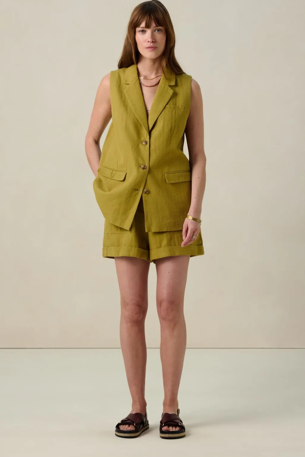 Lichtgroen gilet