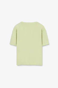 Lichtgroen T-shirt met smiley