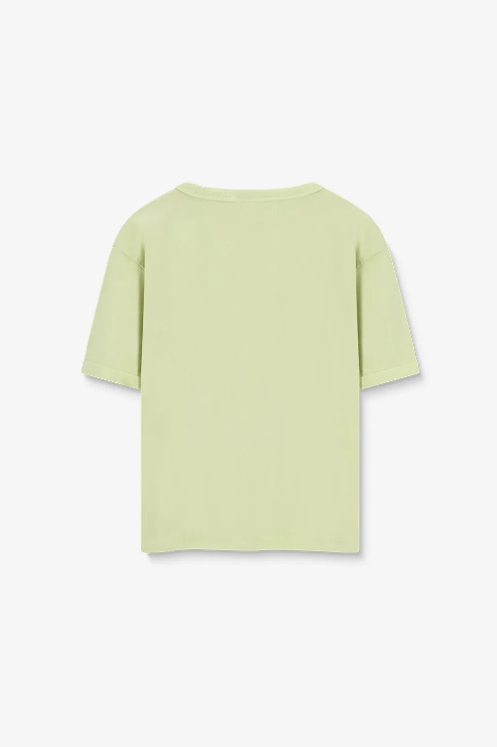 Lichtgroen T-shirt met smiley