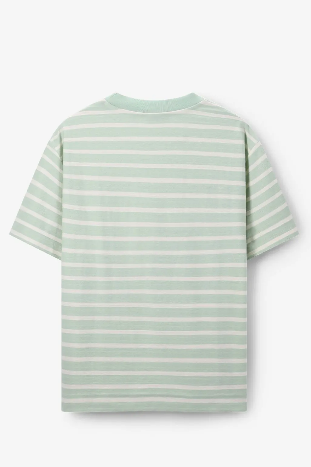 Lichtgroen T-shirt met strepen
