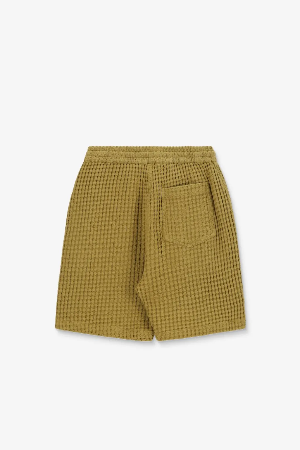lichtgroene wafelstof shorts