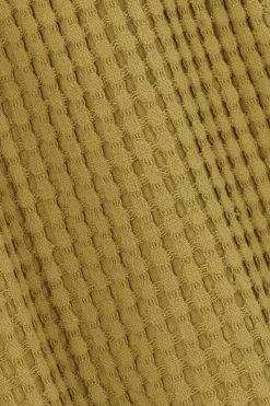 lichtgroene wafelstof shorts