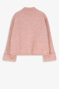 Lichtoranje trui met turtleneck