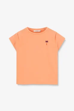 Lichtoranje T-shirt