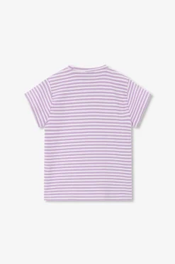Lichtpaars gestreept T-shirt