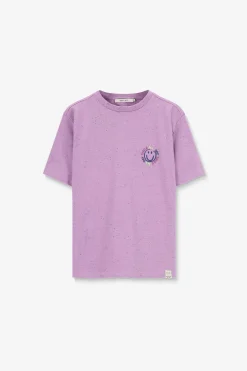 Lichtpaars T-shirt met artwork