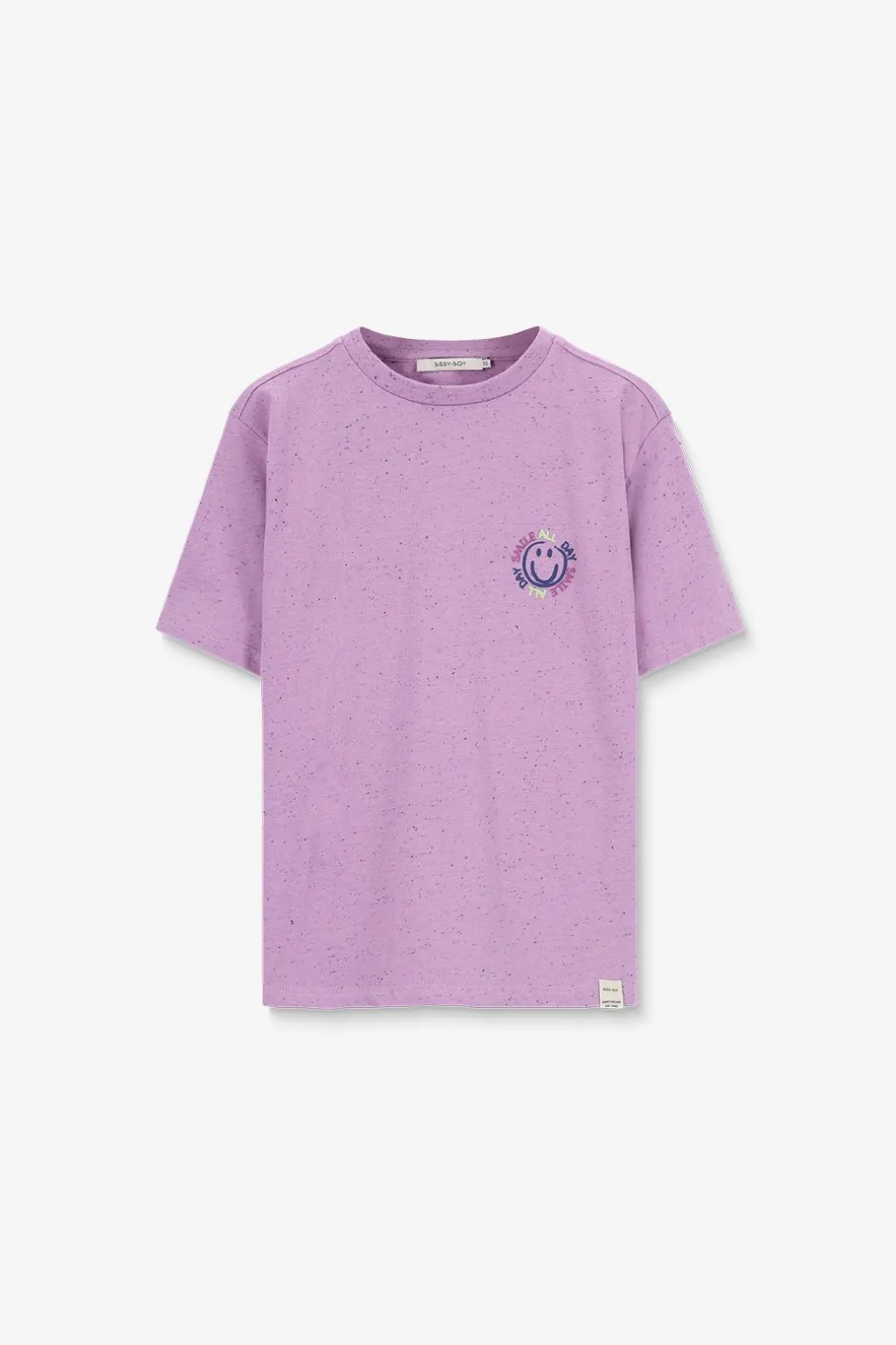 Lichtpaars T-shirt met artwork
