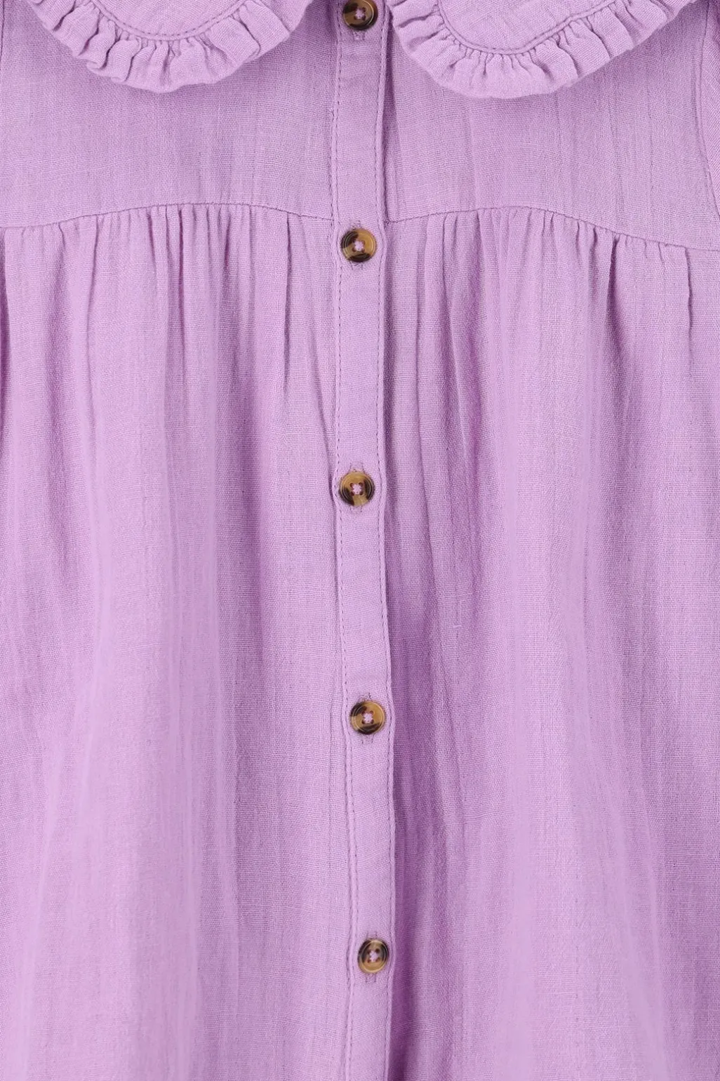 Lichtpaarse blouse met kraag
