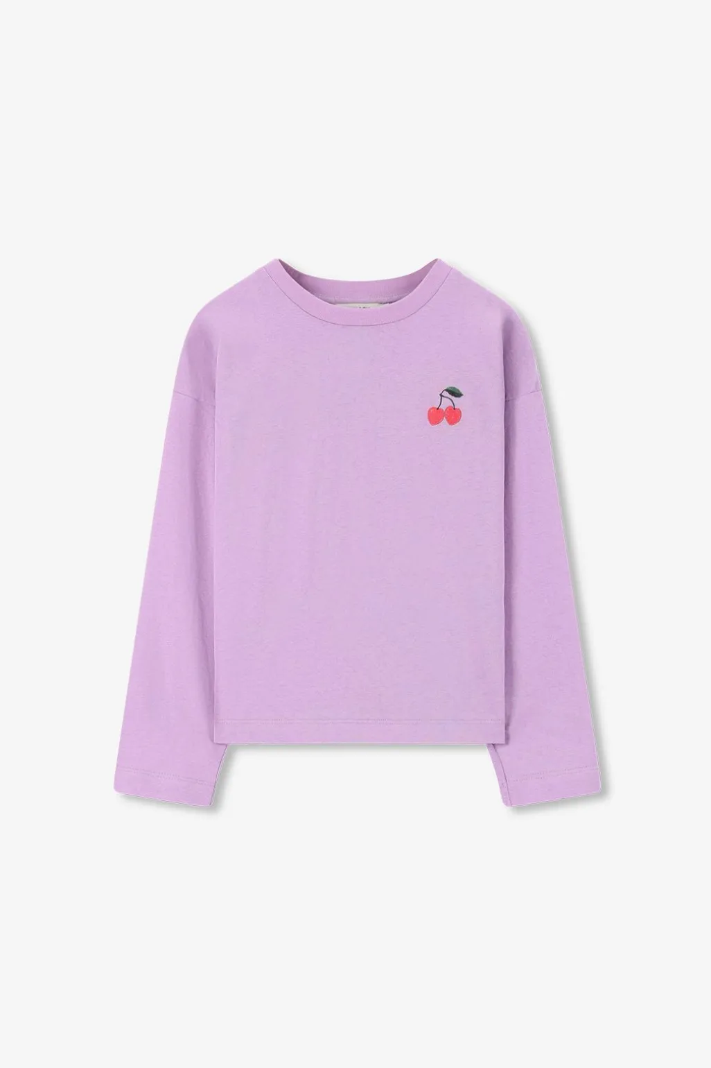Lichtpaarse longsleeve met artwork