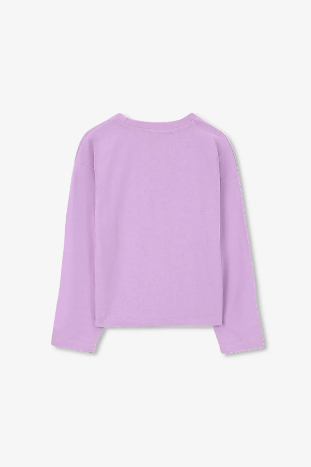Lichtpaarse longsleeve met artwork