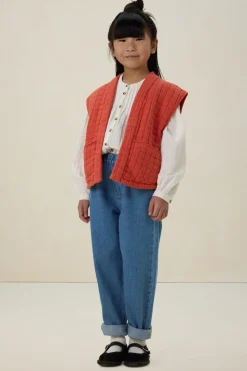 Lichtrood reversible gilet