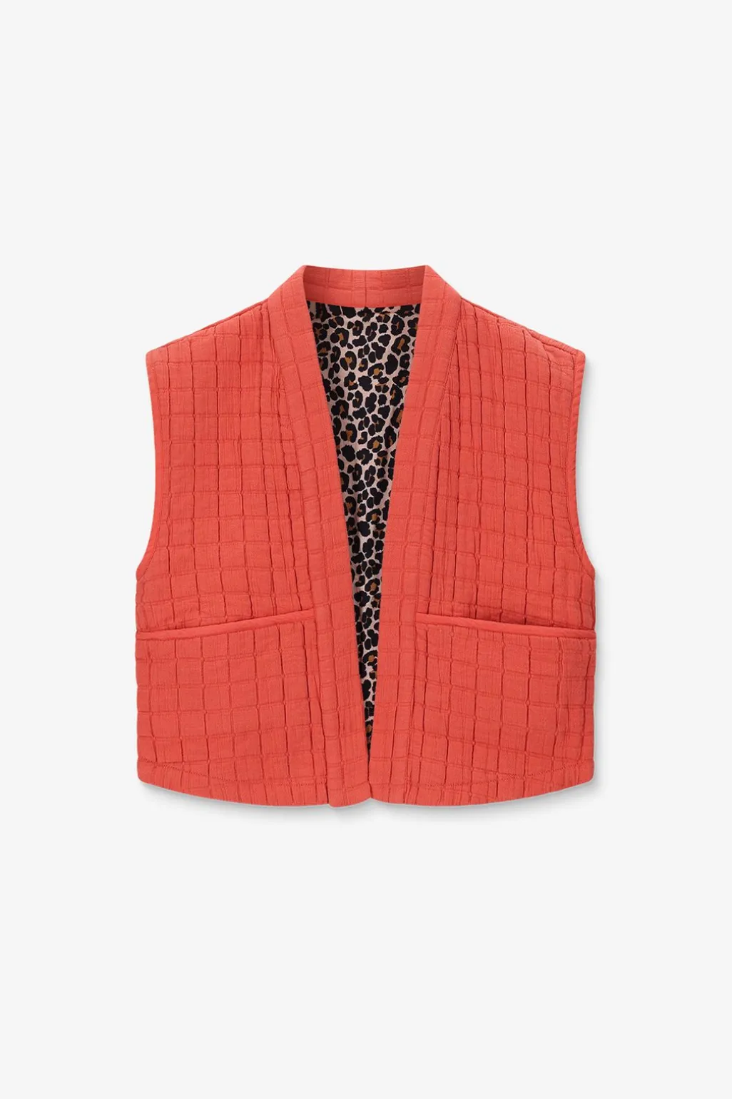 Lichtrood reversible gilet