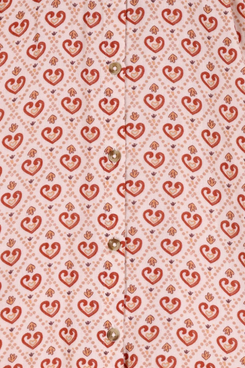 Lichtroze blouse met hartjes print