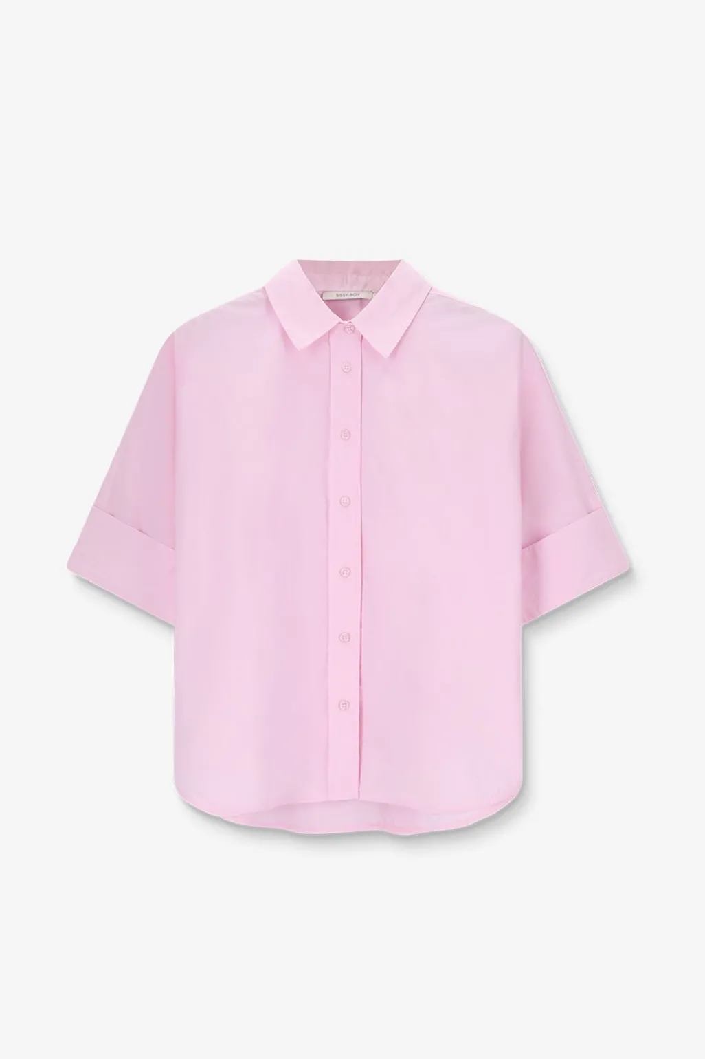 Lichtroze boxy blouse