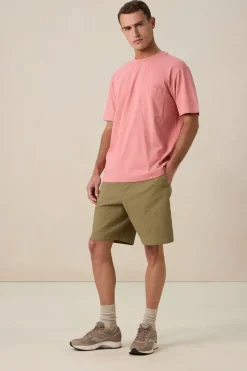 Lichtroze boxy T-shirt