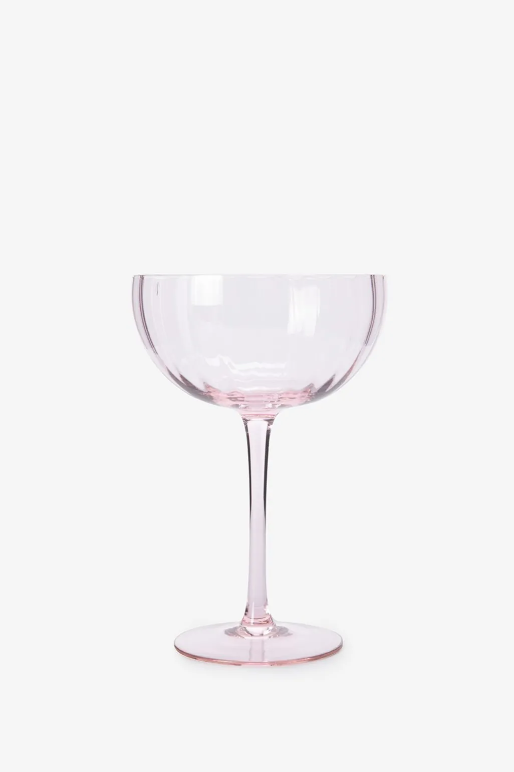 Lichtroze cocktailglazen Scallop