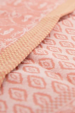 Lichtroze handdoek en theedoek Terry
