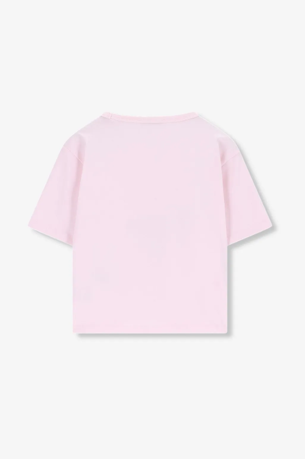Lichtroze oversized T-shirt met artwork