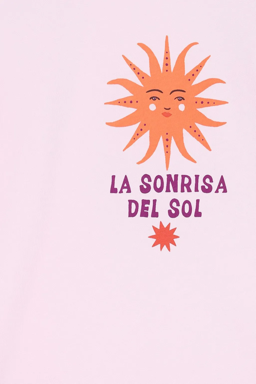 Lichtroze oversized T-shirt met artwork