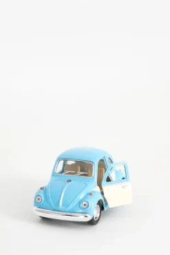 Metalen volkswagen beetle pastel lichtblauw