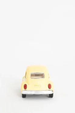 Metalen volkswagen beetle pastel lichtgeel