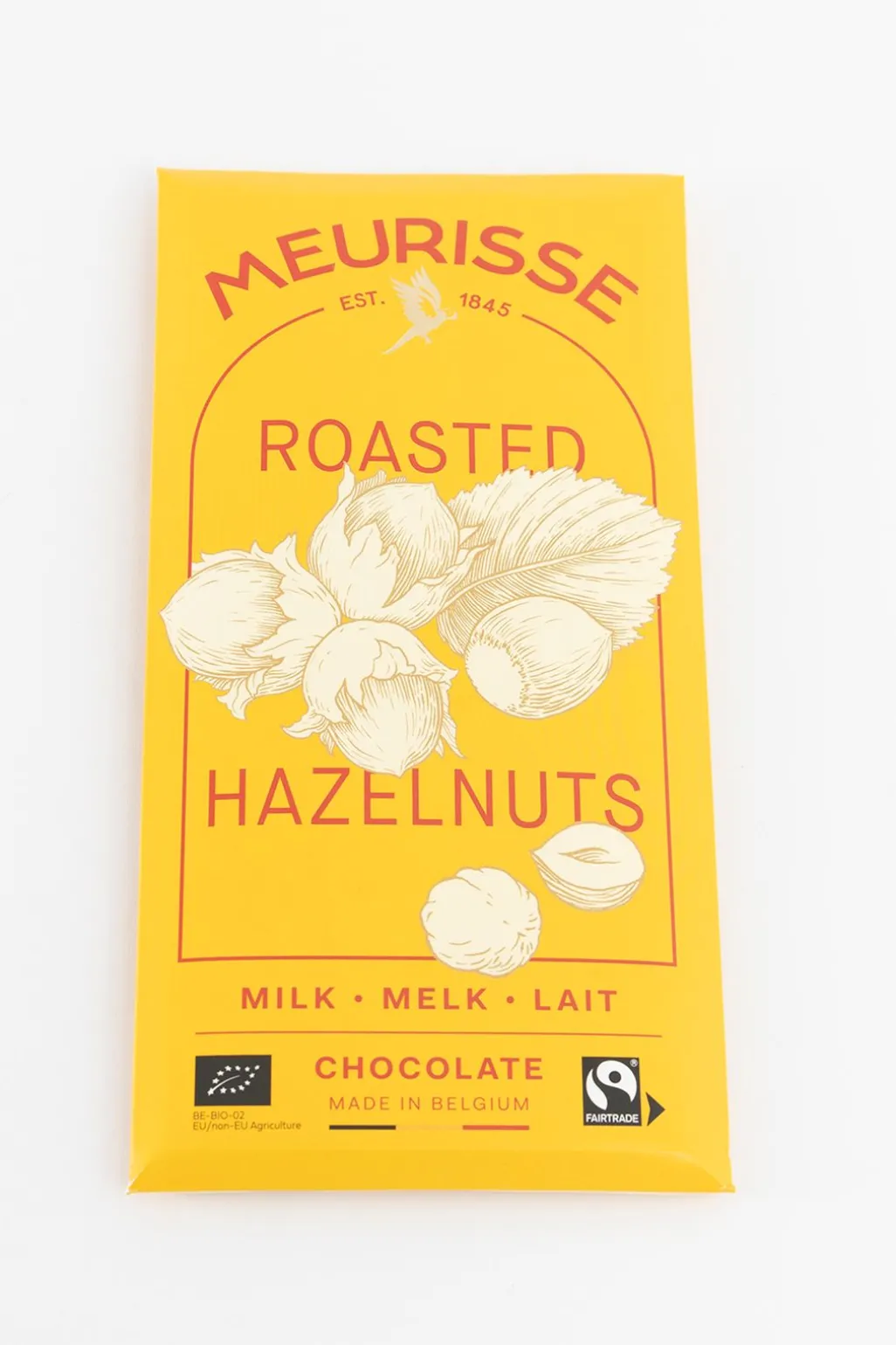 Meurisse chocoladereep melk Roasted Hazelnuts