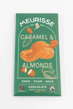 Meurisse chocoladereep puur karamel amandel
