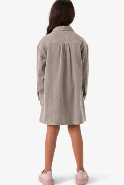 Mintgroene corduroy jurk