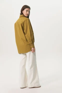 Mosterd groen overshirt jasje