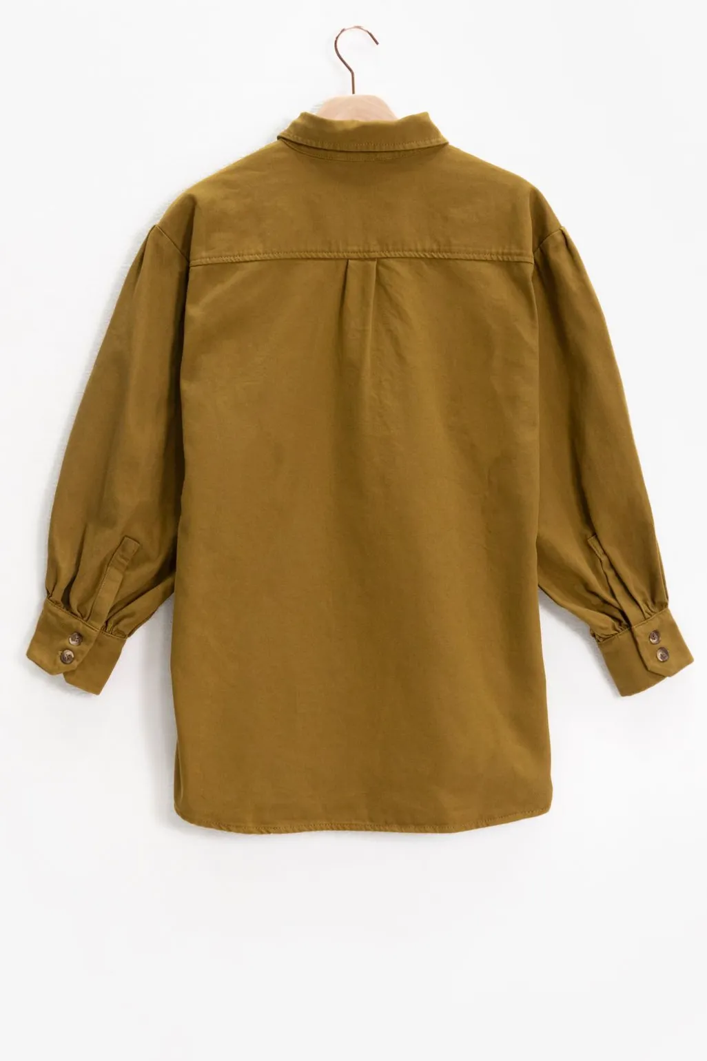 Mosterd groen overshirt jasje