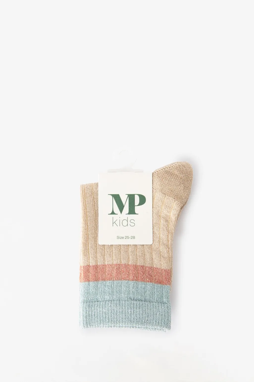 MP Denmark Beige sokken met glitters
