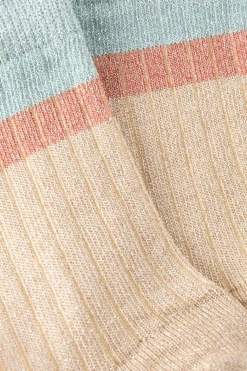 MP Denmark Beige sokken met glitters