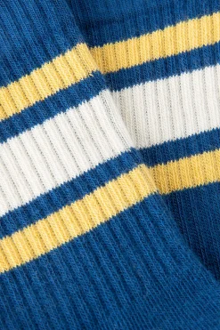 MP Denmark Donkerblauwe sokken met strepen