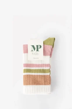 MP Denmark Roze colourblock sokken