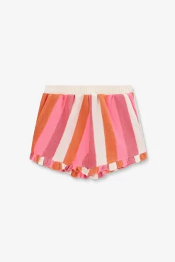 Multicolour badstof short
