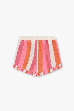 Multicolour badstof short