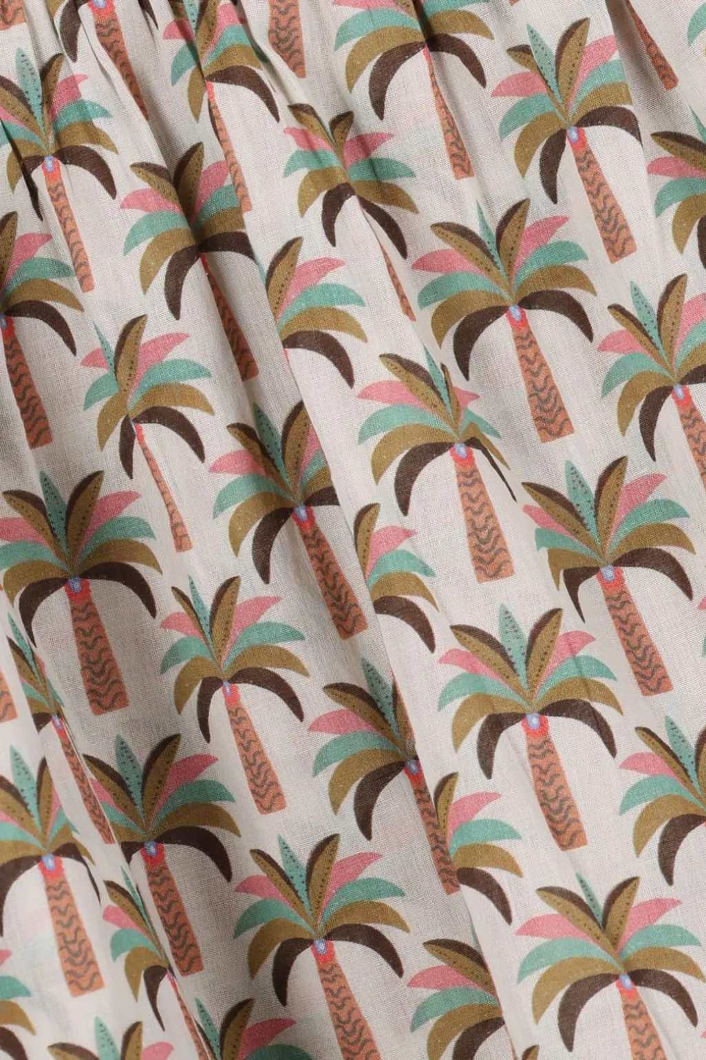 Multicolour blouse met palmboom