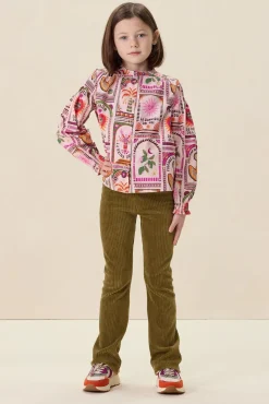 Multicolour blouse met print