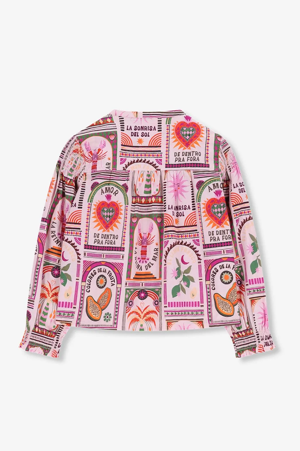 Multicolour blouse met print