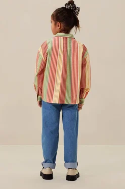Multicolour blouse met strepen
