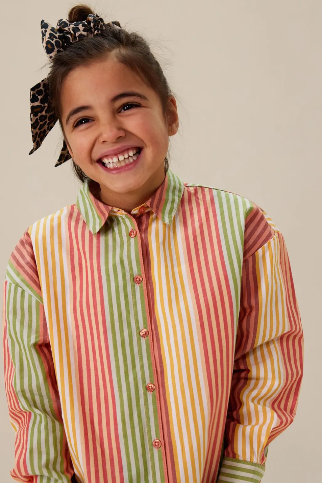 Multicolour blouse met strepen