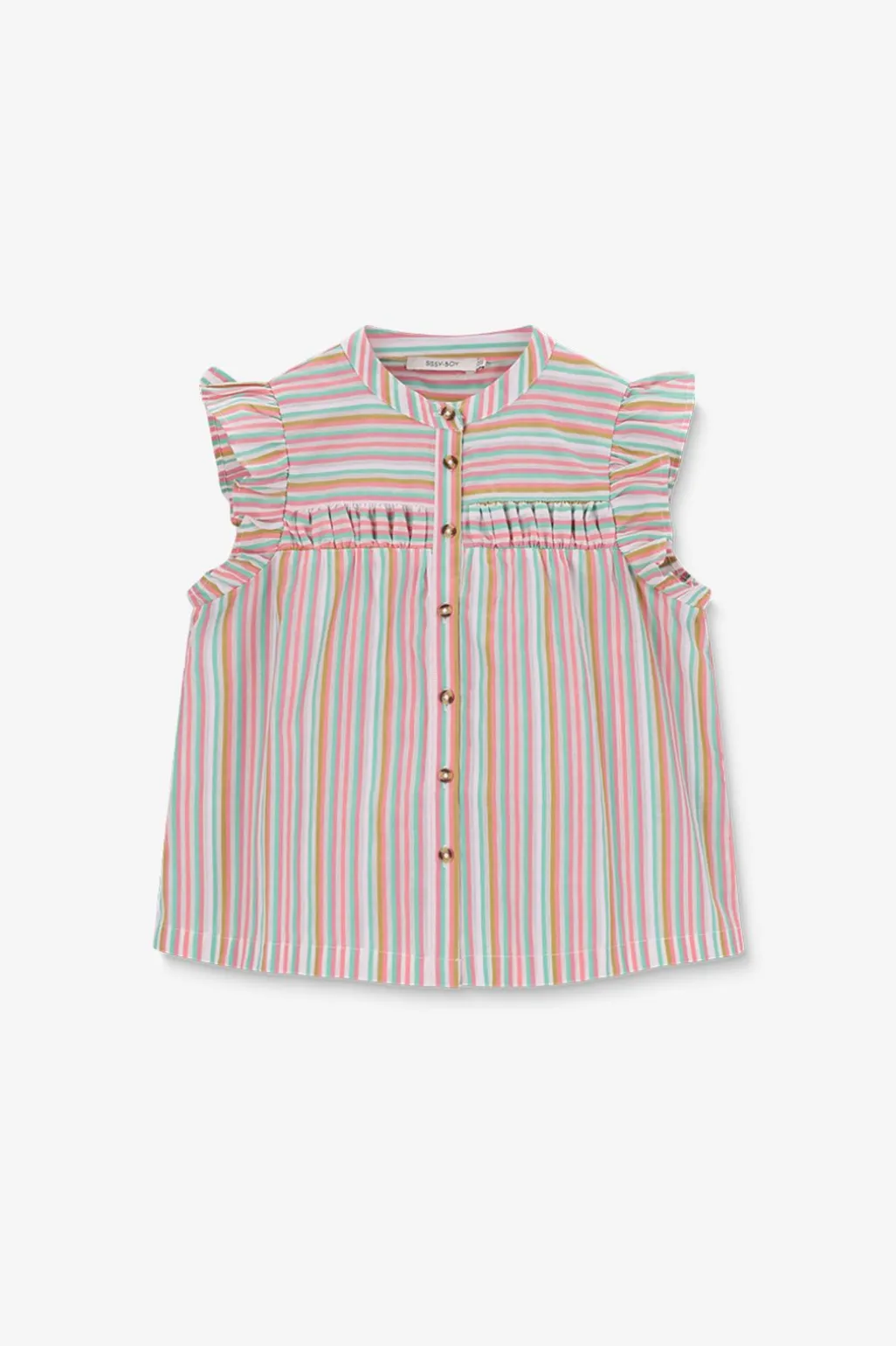 Multicolour blouse met strepen