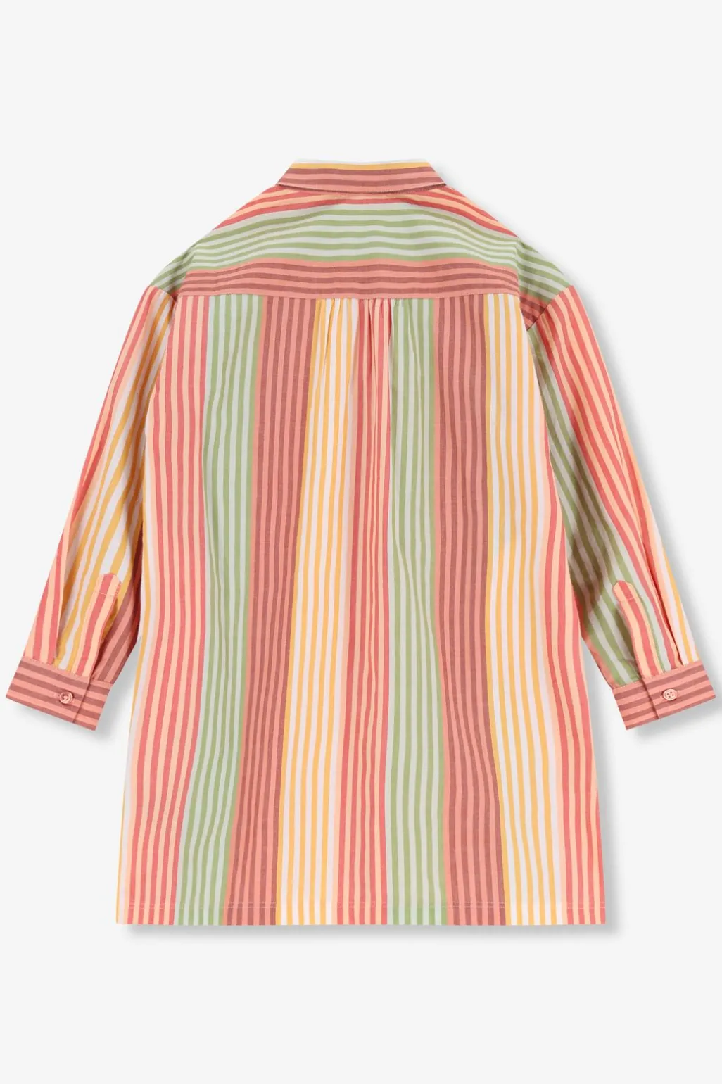 Multicolour blousejurk met strepen