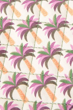 Multicolour etui met palmbomen