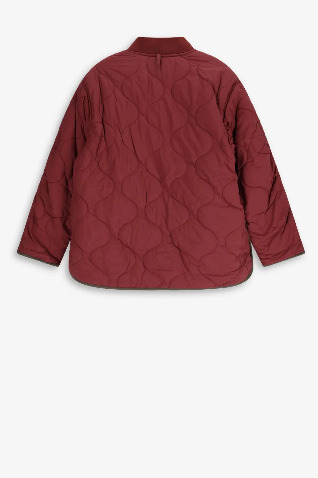 Multicolour gewatteerde colourblock jas