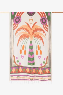 Multicolour hamamdoek met palmboom